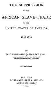 Title page: Suppression of the African Slave-Trade