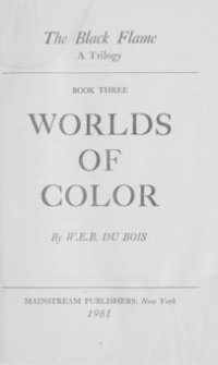 Du Bois, Worlds of Color (book cover)