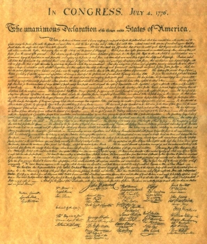 Photo: U.S. Declaration of Independence