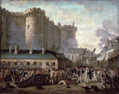 Painting: Storming of the Bastille in 1789