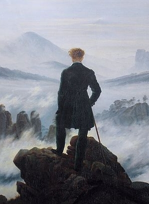 Wanderer above the Sea of Fog: Painting by Caspar David Friedrich